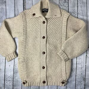 VINTAGE SPANNER 100% Wool Cardigan